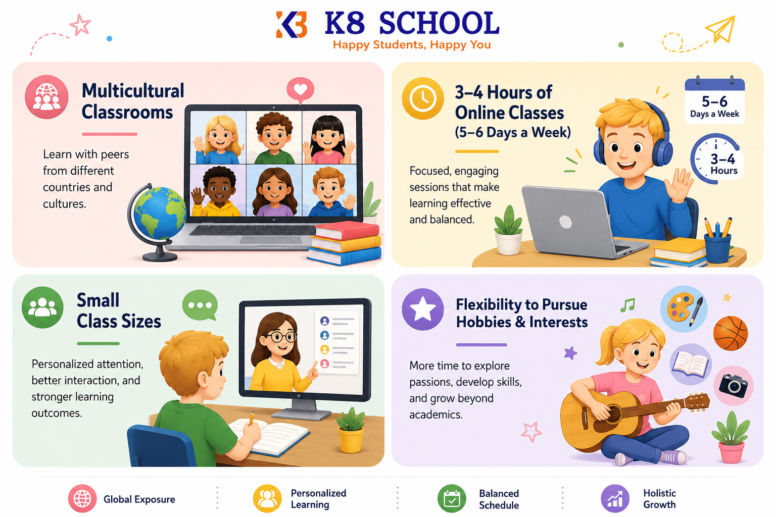 K8 online school - best online school in India